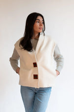 Reyna Organic Fleece Vest Kristina Collinswomen's clothing made in the USA