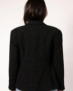 Emilia Fitted Blazer in Black Kristina Collinswomen's clothing made in the USA