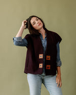 Reyna Wool Vest Kristina Collinswomen's clothing made in the USA
