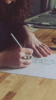 hand sketching for slow fashion