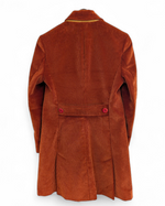 Brown coat on a white background