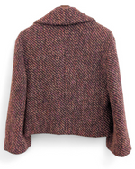 Brown textured sweater on a white background