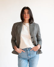 Emilia Fitted Blazer in Charcoal