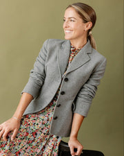 Emilia Fitted Blazer in Charcoal