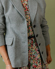 Emilia Fitted Blazer in Charcoal